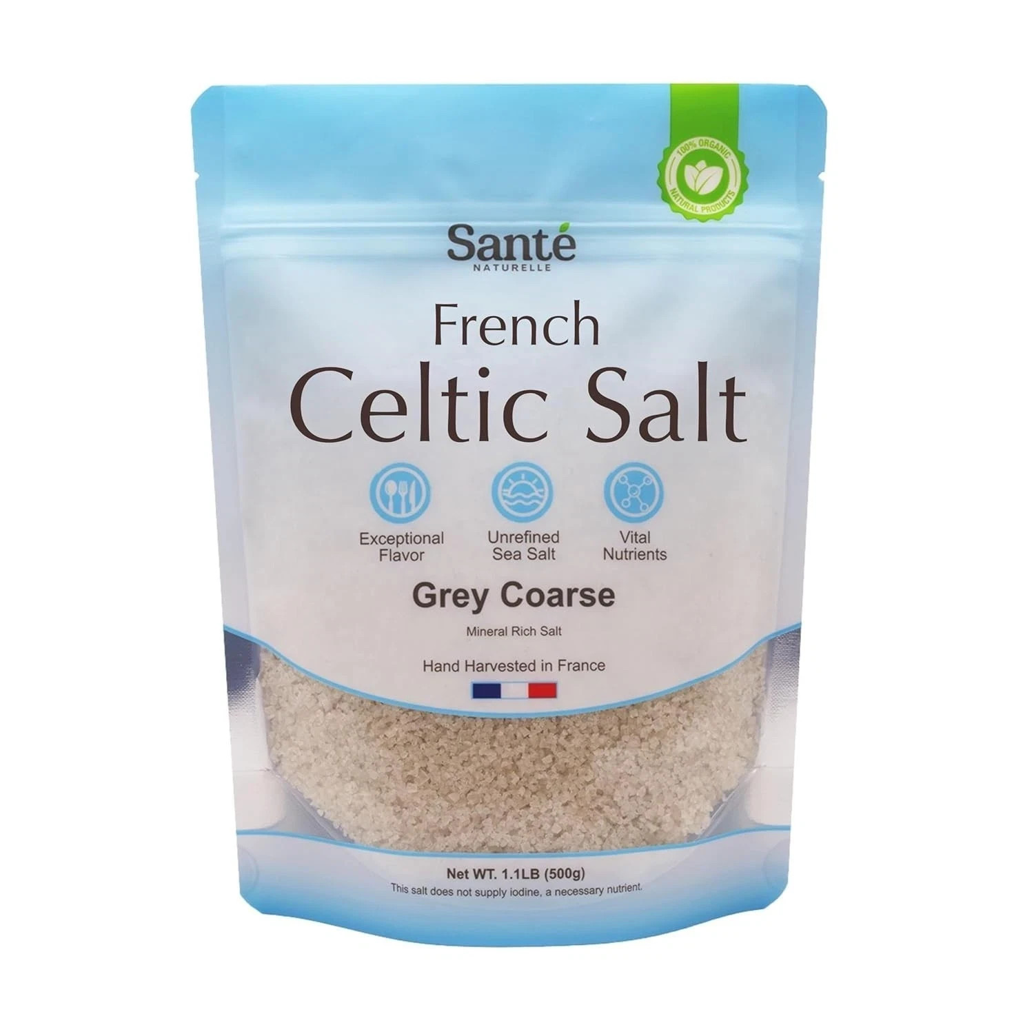 Celtic Salt – 1.1Lb (18Oz) Grey Coarse Sea Salt, Unrefined French Celtic Sea Sal