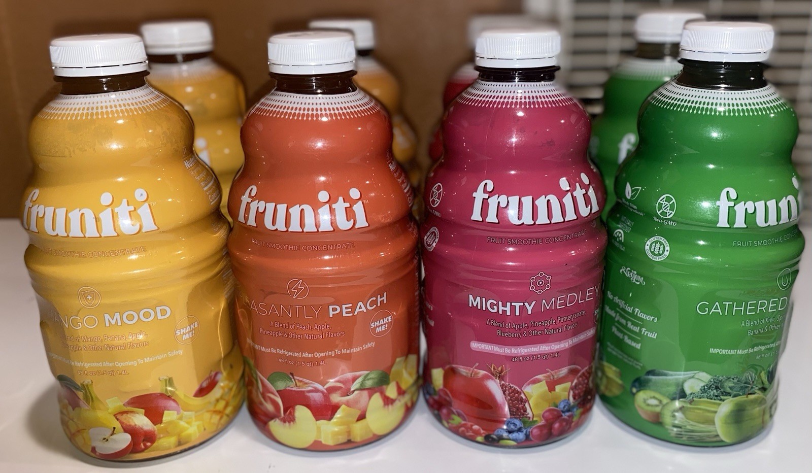 Fruniti Fruit Smoothie Concentrate Juice Beverage Bundle Pack Of 4