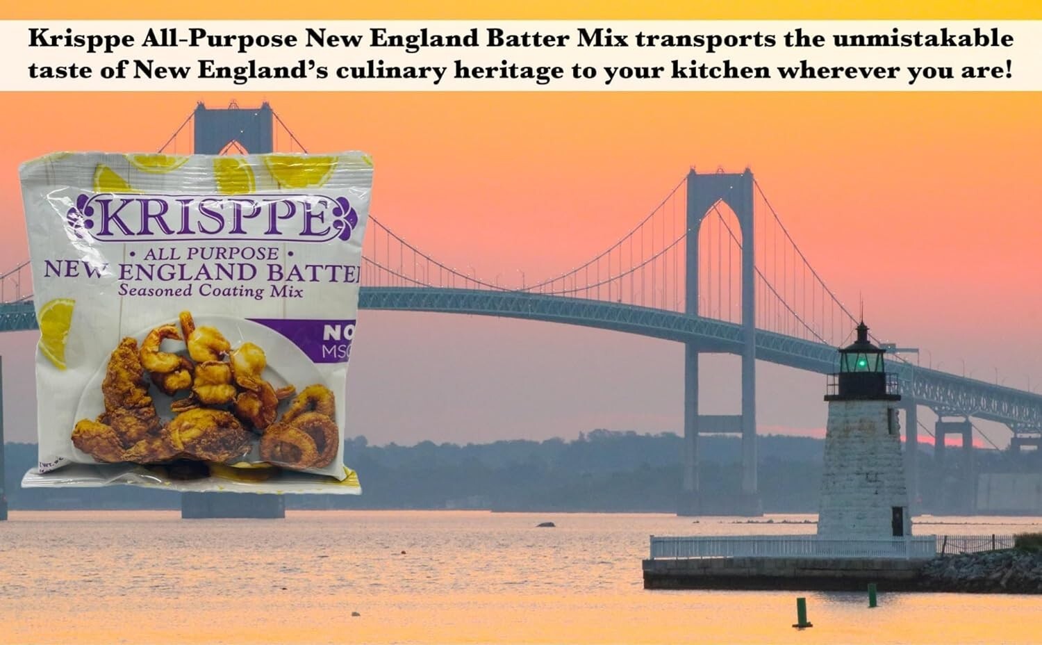 Krisppe All Purpose New England Style Batter Mix for Rhode Island Clam Cakes 3Pk