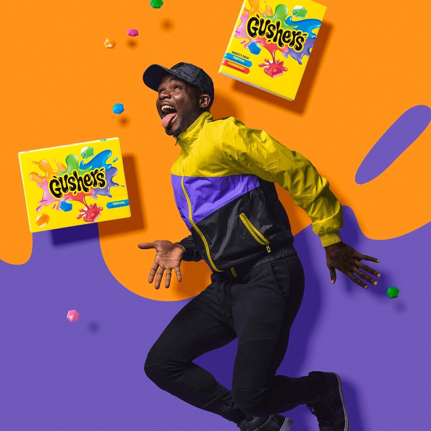 Gushers Tropical & Strawberry Fruit Snacks, 20 ct, 16oz | Juicy Liquid Center.
