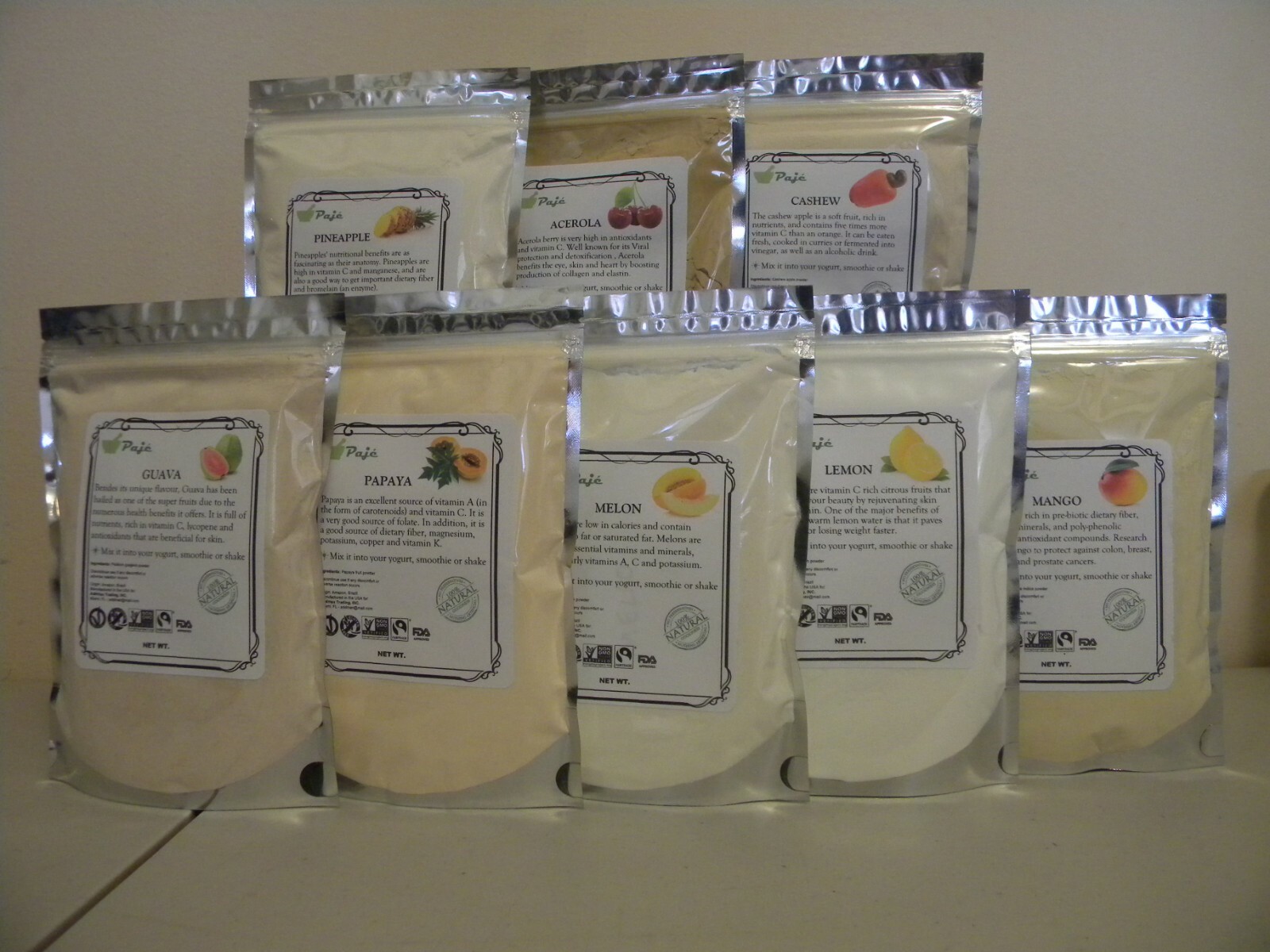 KIWI powder 8oz 16oz 1lb 32oz 2lb 4lb, VIT C ANTIOX help digestion of meat PAJE
