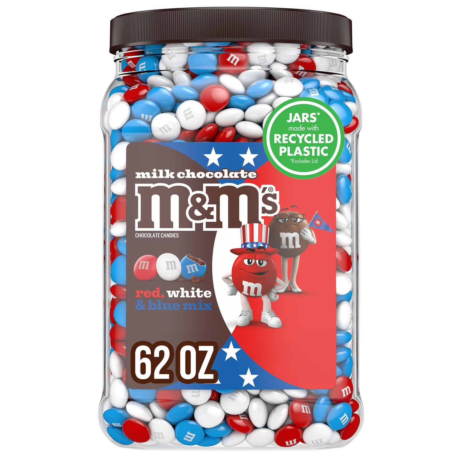 M&M’S Milk Chocolate Candy Jar, 62 oz Bulk Pack FREE FAST SHIPPING
