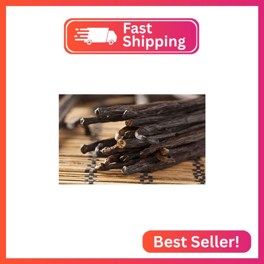 5 Vanilla Beans – Whole Gourmet Grade A Pods for Baking, Homemade Extract, Brewi