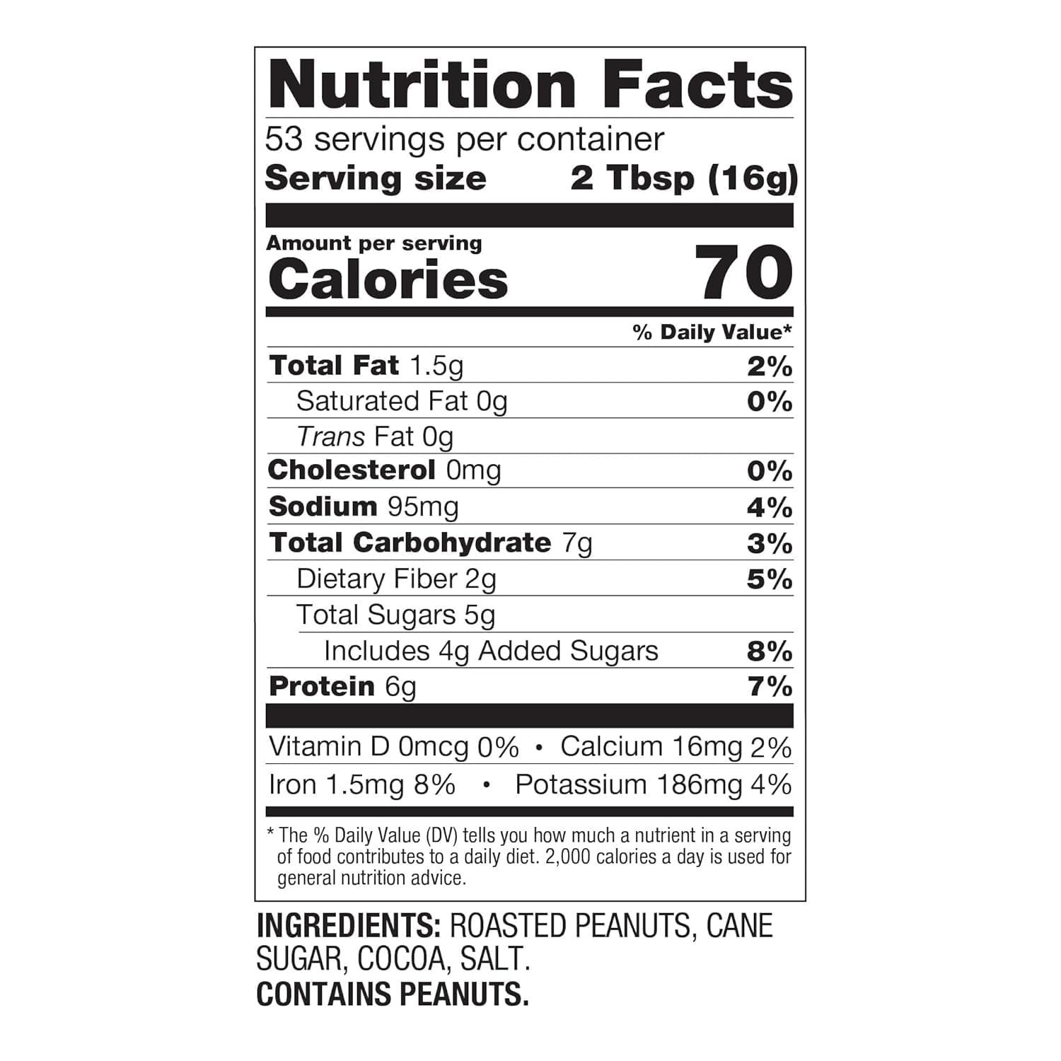 PBfit Cocoa Peanut Butter Powder 30oz – Gluten-Free, Low Fat, 6g Protein