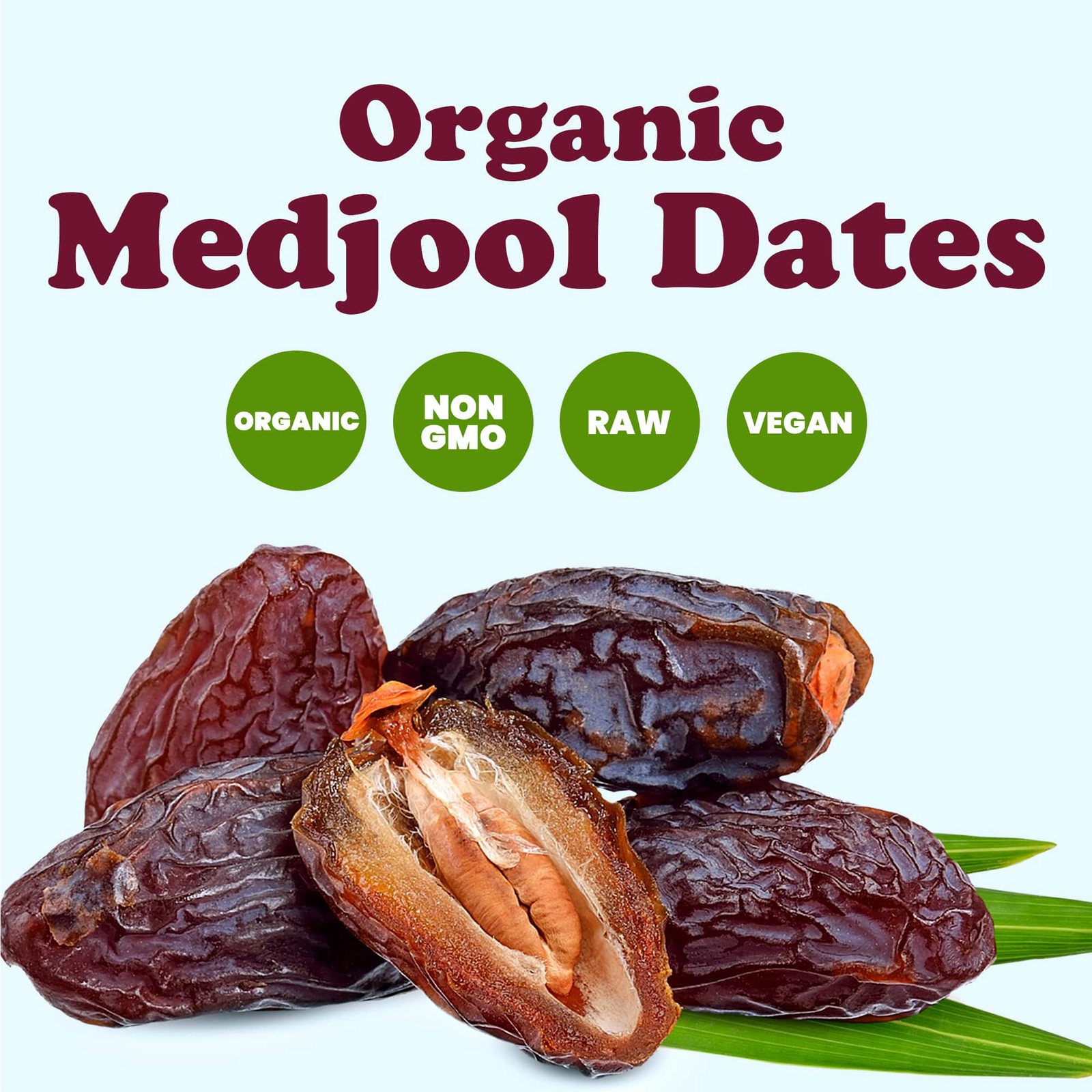 Organic Medjool Dates – Non-GMO, Raw, Vegan – by Food To Live
