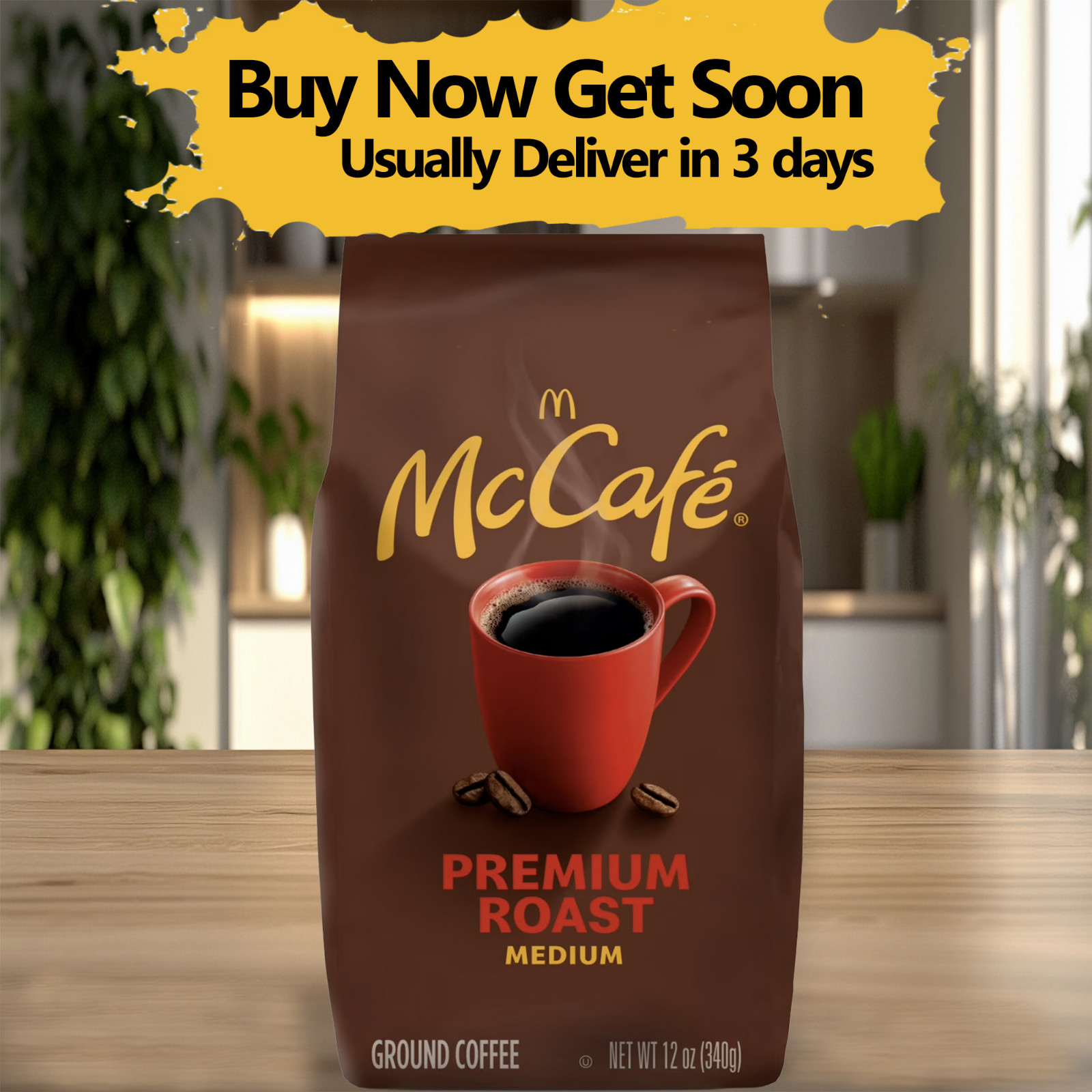 McCafe Premium Roast Ground Coffee 12oz Medium Roast Smooth Blend