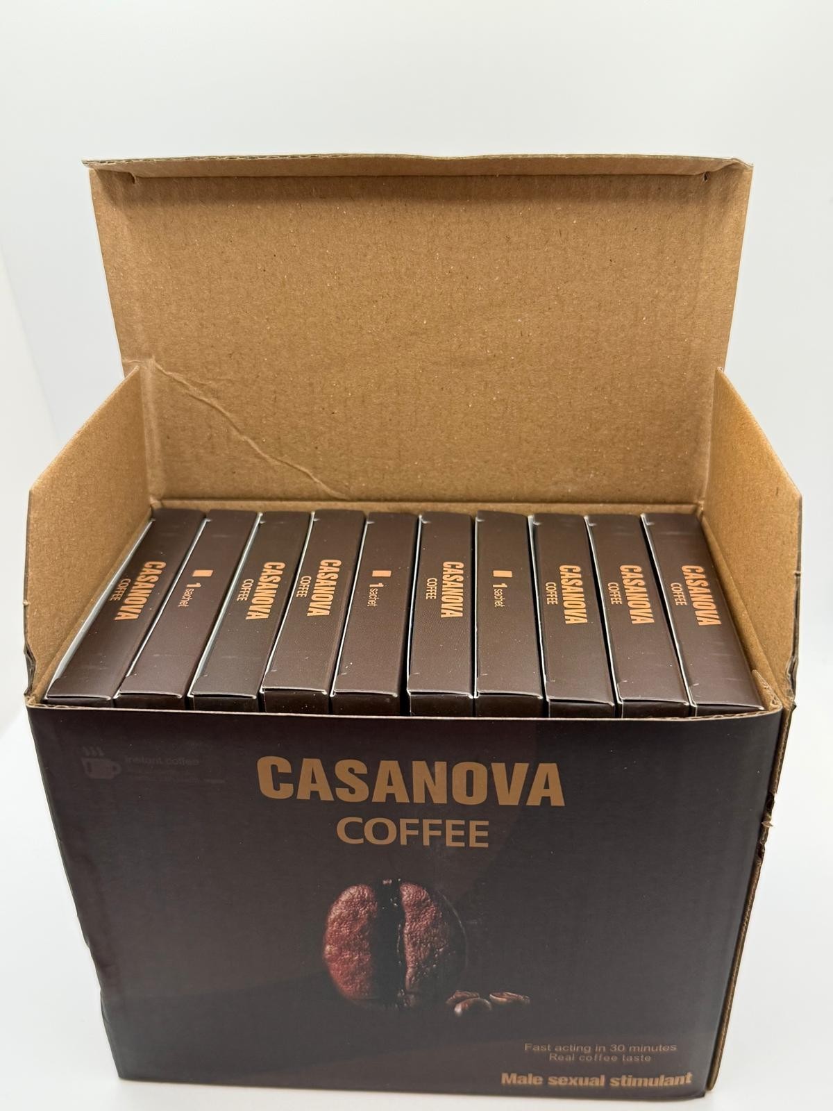 (10-Pack) Casanova Coffee™ Men’s Instant Coffee Blend – Stimulant & Stamina