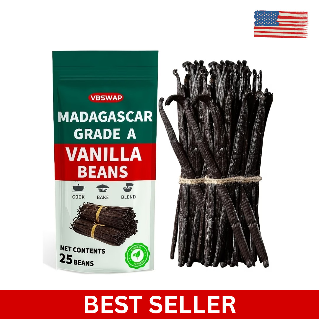 Madagascar Vanilla beans 1 lb Grade-B for extract 25 PCS