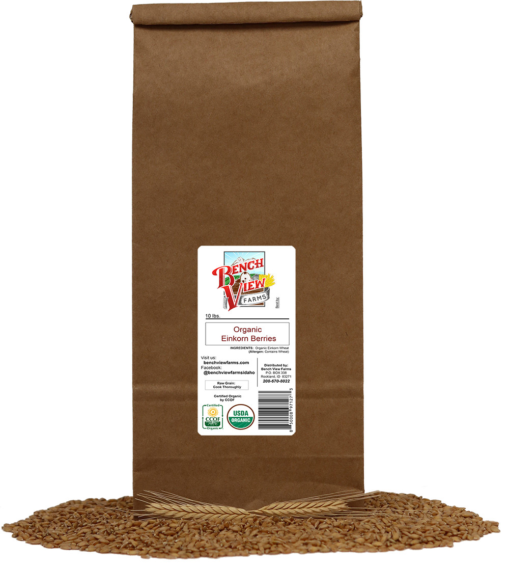 Organic Einkorn Wheat Berries – 10lbs