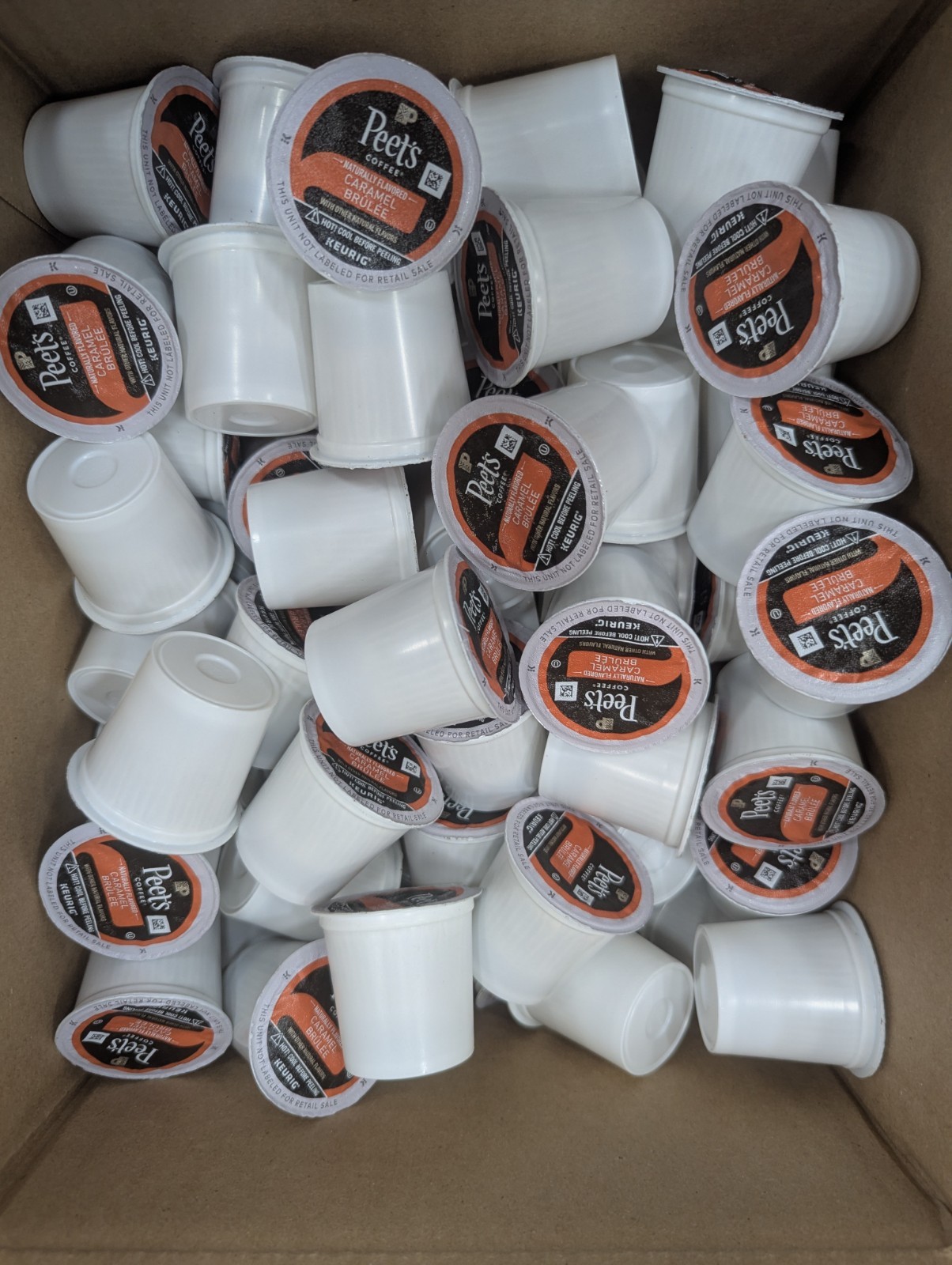 120ct Peets Caramel Brulee Coffee K Cup PodsLight Roast Single Origin Coffee