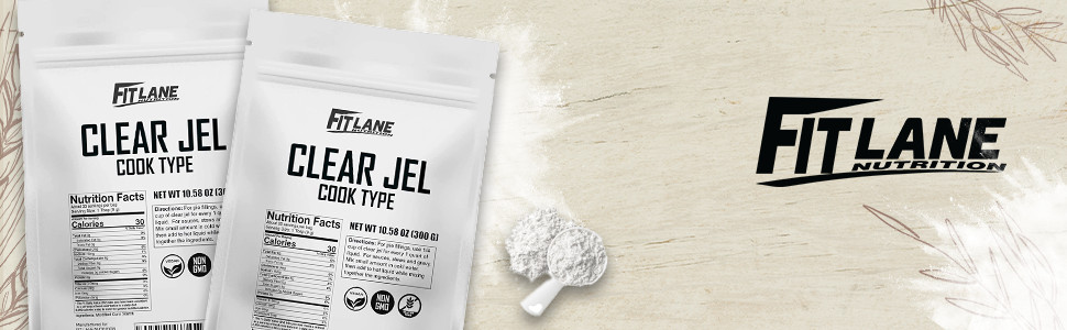 Clear Jel Cook Type Powder for Canning, Cooking and Pie Filling. 300 Gram Bag