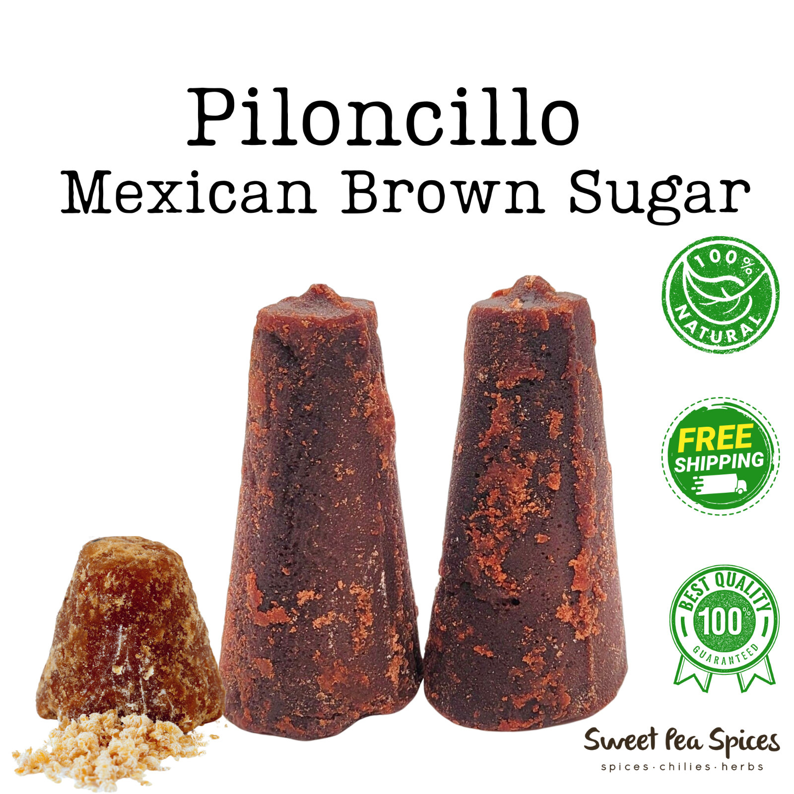 Piloncillo, Cone 8oz Mexican Brown Sugar Sealed Package