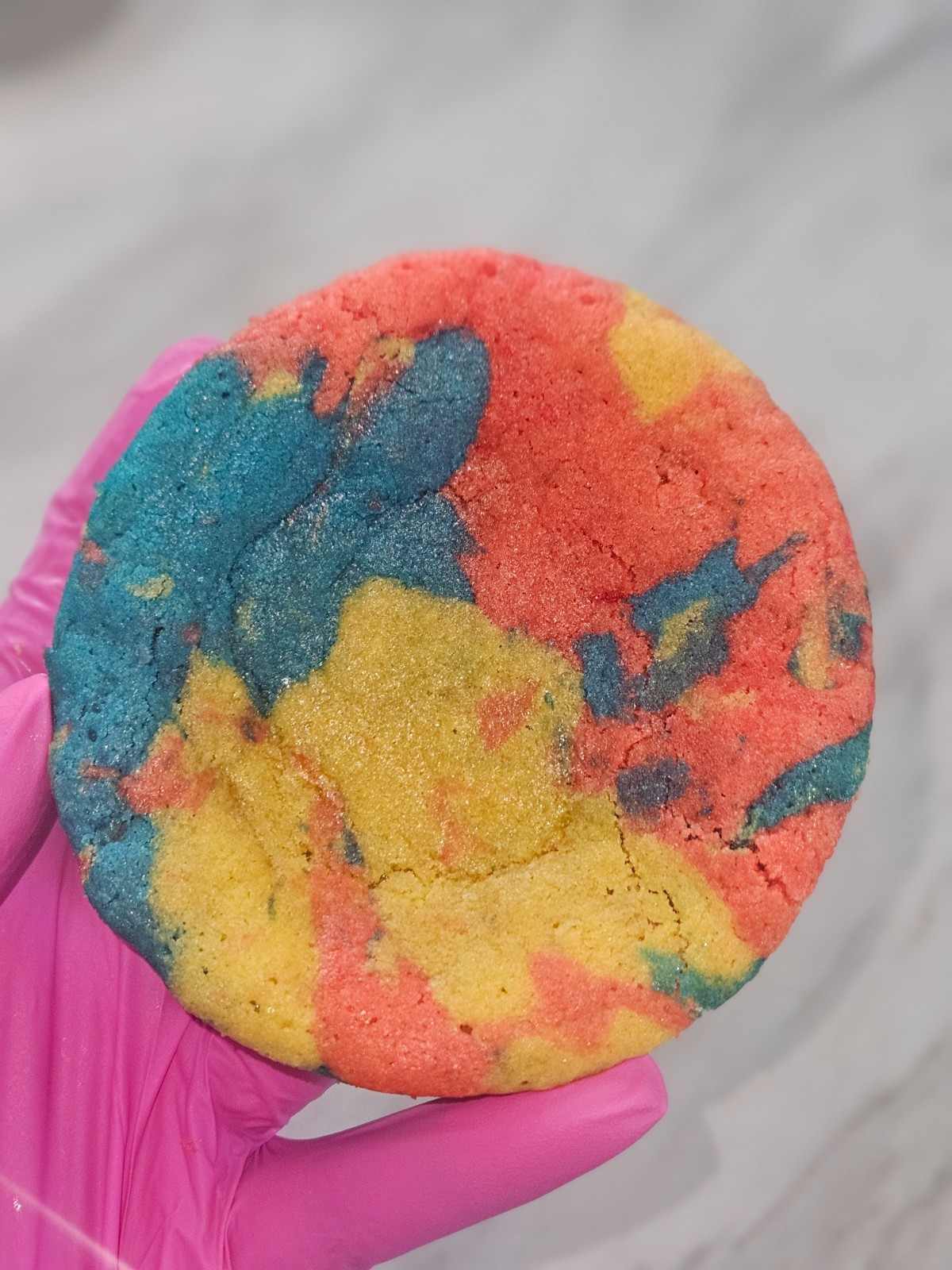 Handmade fresh baked Superman Cookies, 4oz Cookie, Soft baked Thick & Chewy