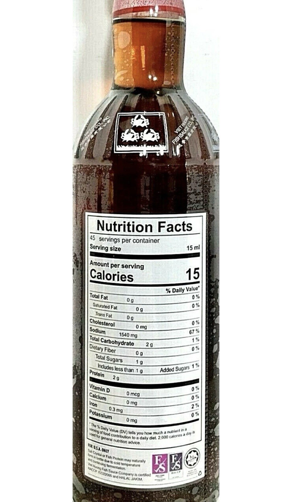 Three Crabs Brand Fish Sauce ( Nuoc Mam Nhi ) 24 oz ( Pack of 12 ) ~03/31/2027
