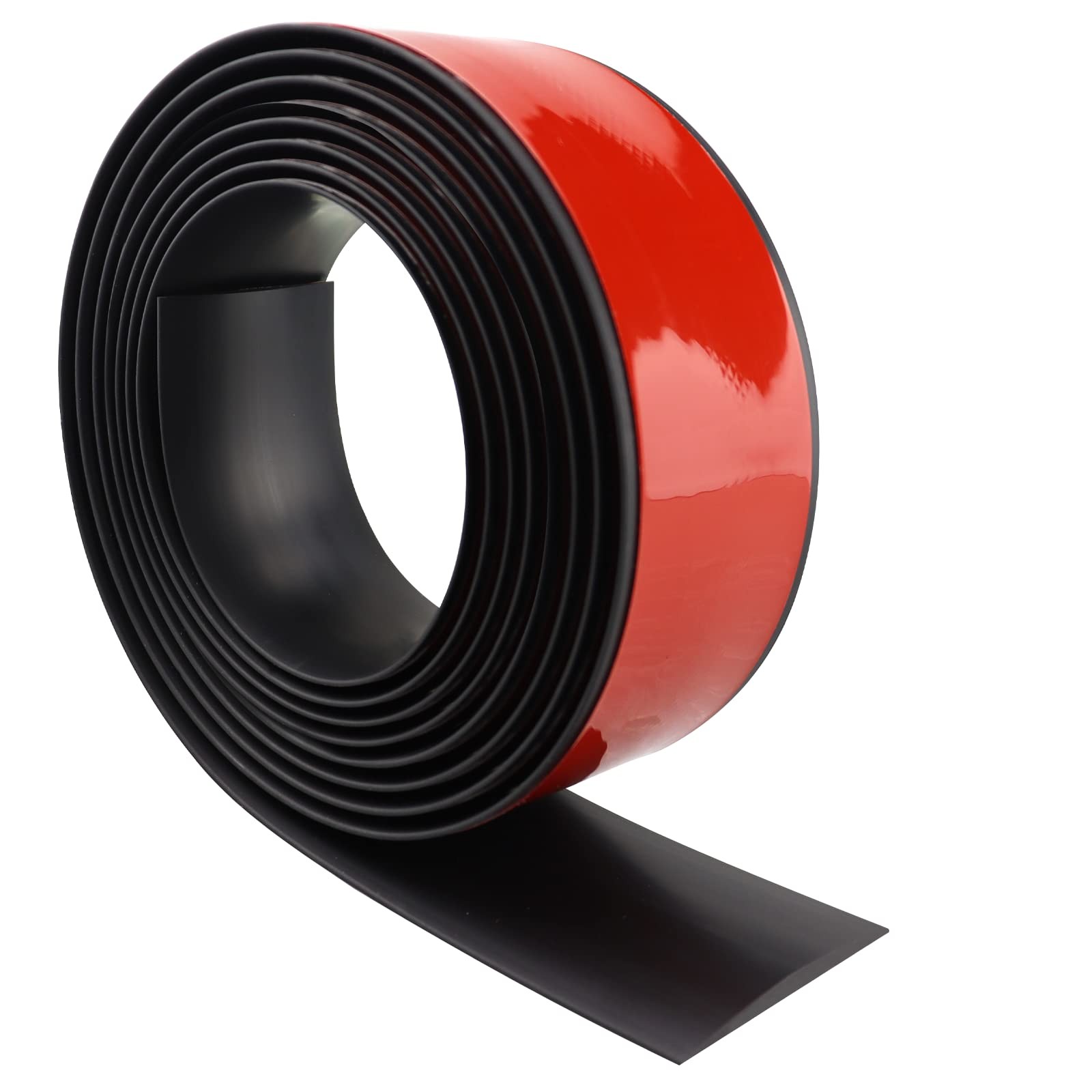 Black Floor Transition Strip 2 Inch 5cm x 10 Ft Self Adhesive Flat Vinyl Trim