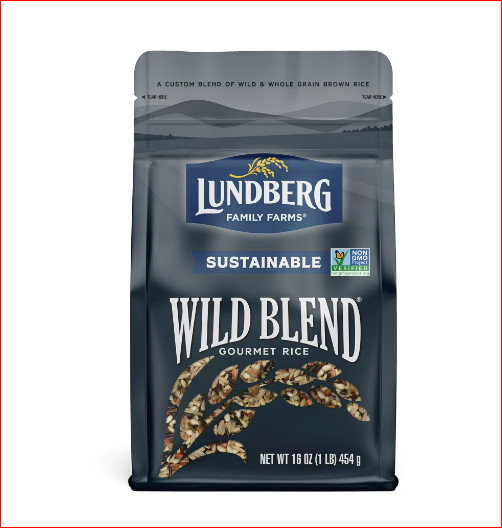 Lundberg Sustainable Wild Blend Rice – Gluten Free, Vegan, 1lb Resealable Bag