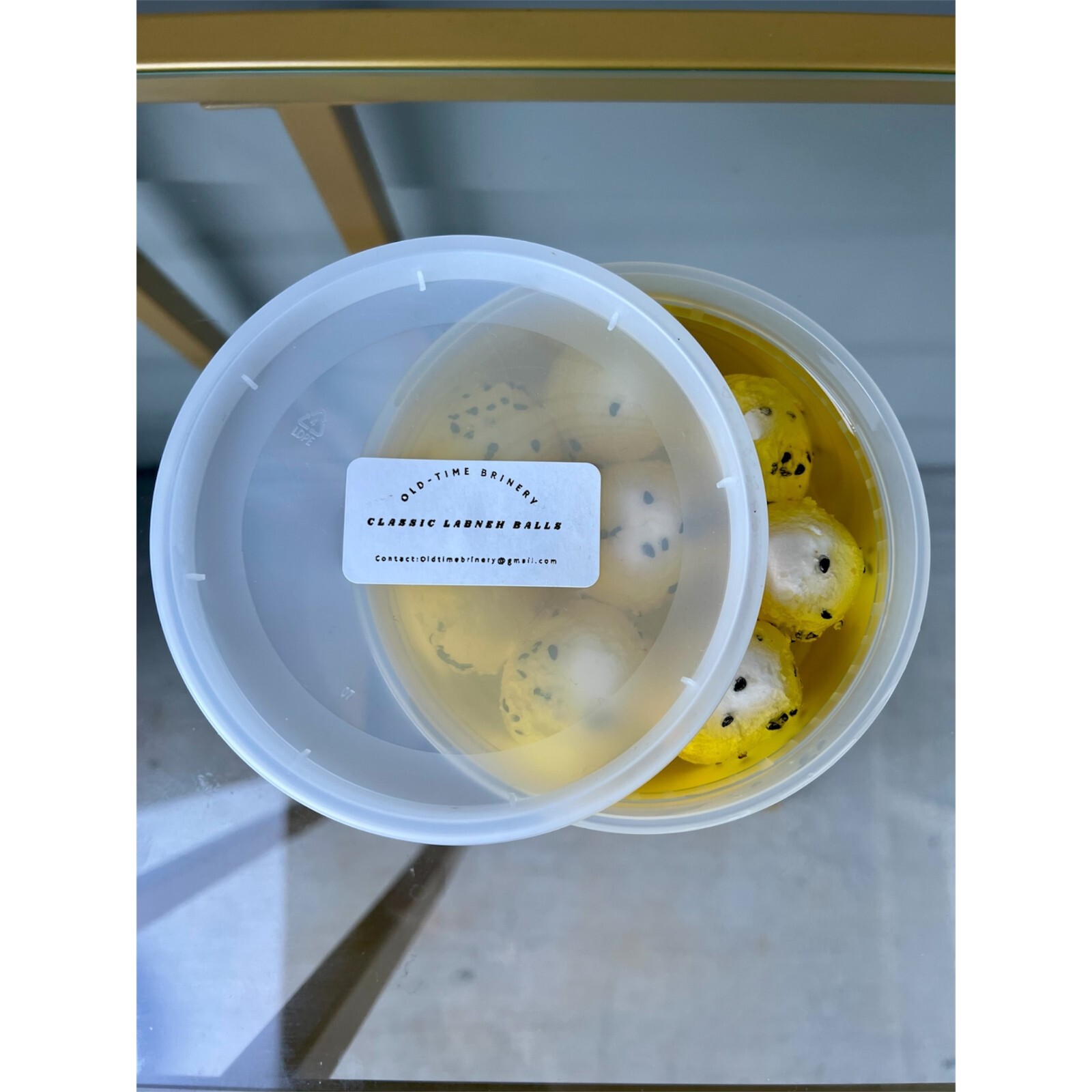 Classic Labneh Balls in Oil | Middle Eastern Spread Yogurt Cheese | Mezz | 8 oz