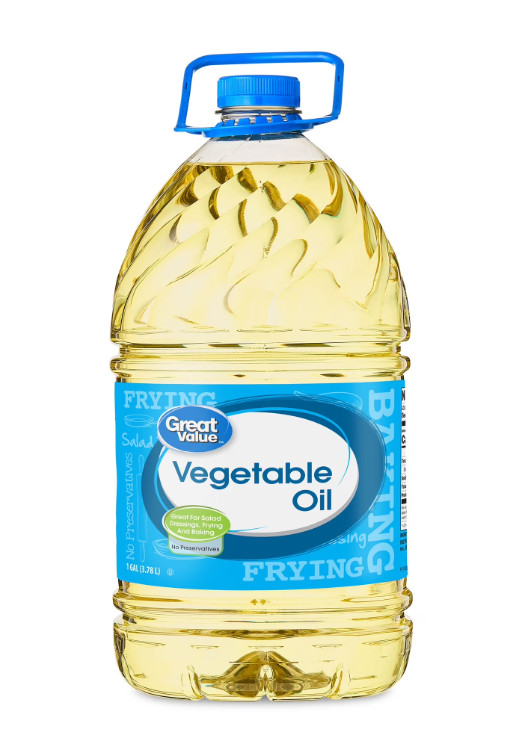 Great Value Vegetable Oil, Heart Healthy and Versatile, 1 Gallon Bottle