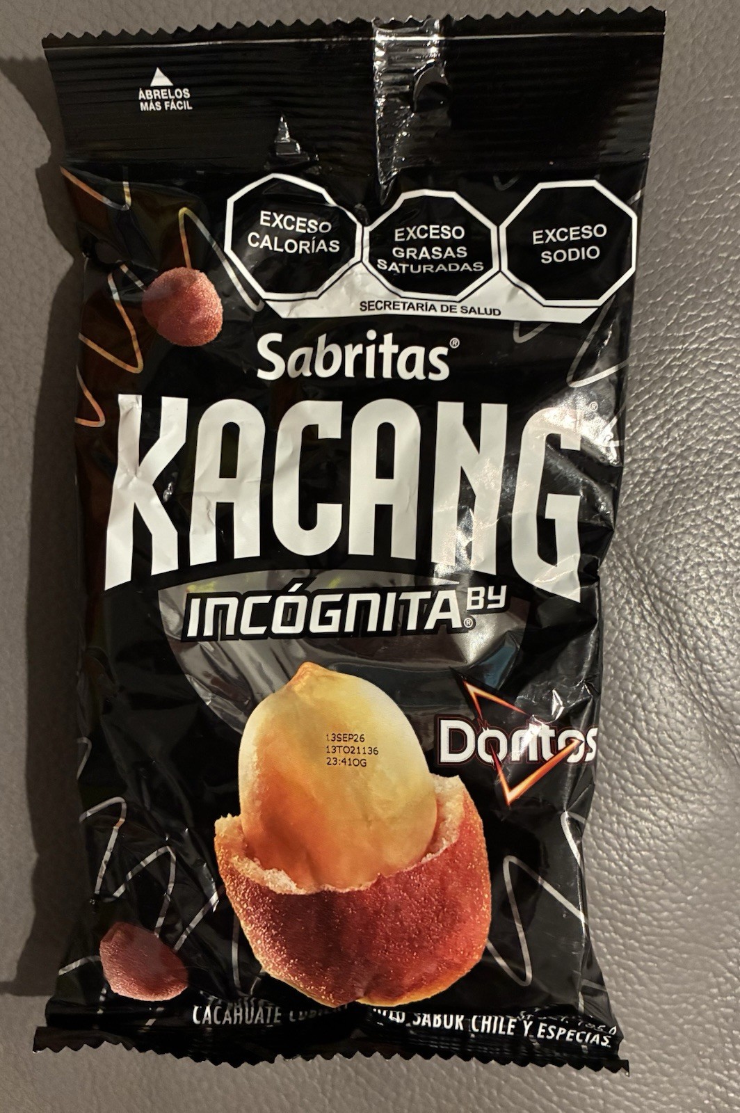 Paquete de 3 Sabritas Kacang Cacahuates By Incógnita De 185g Traídos De México