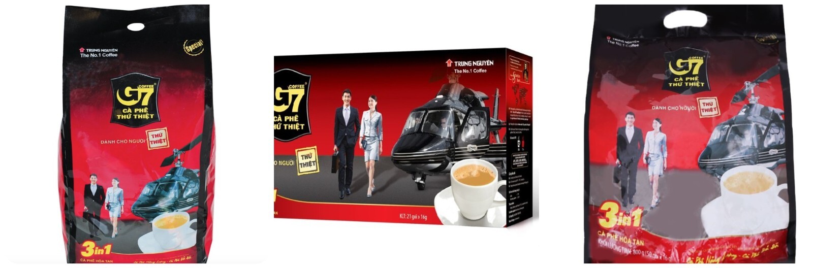 Trung Nguyen G7 3In1 Instant Coffee Viet Nam 21/ 50/ 100 Packets VietsWay Seller