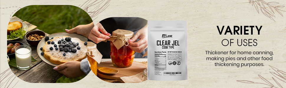 Clear Jel Cook Type Powder for Canning, Cooking and Pie Filling. 300 Gram Bag