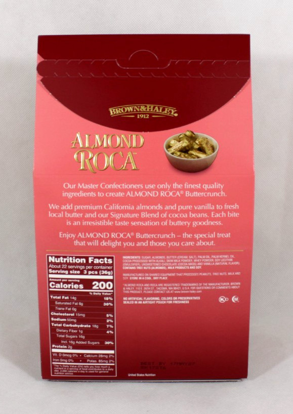 Brown & Haley Almond Roca Buttercrunch Toffee 28 Oz New Free Shipping