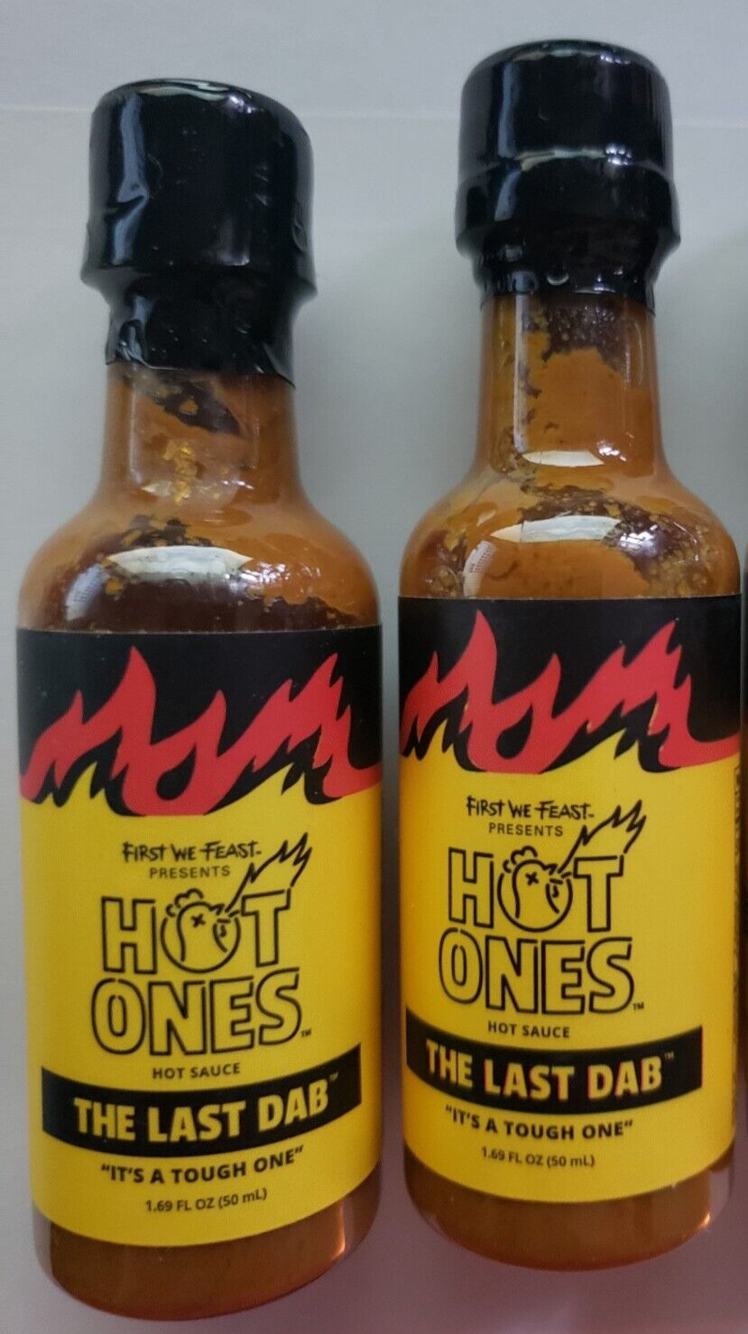 Qty 2 THE LAST DAB – Hot Ones – Original Mini – 1.69 fl oz – PEPPER X – 12/2024