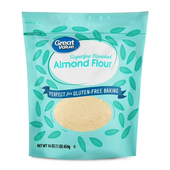 Great Value Superfine Blanched Almond Flour, Gluten-Free, 2 lb For Baking Cookin