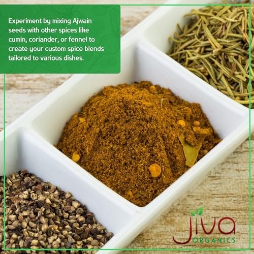 Organic Ajwain Seeds 7 oz Whole Carom Seed Ajamo USDA Non-GMO Resealable Bag
