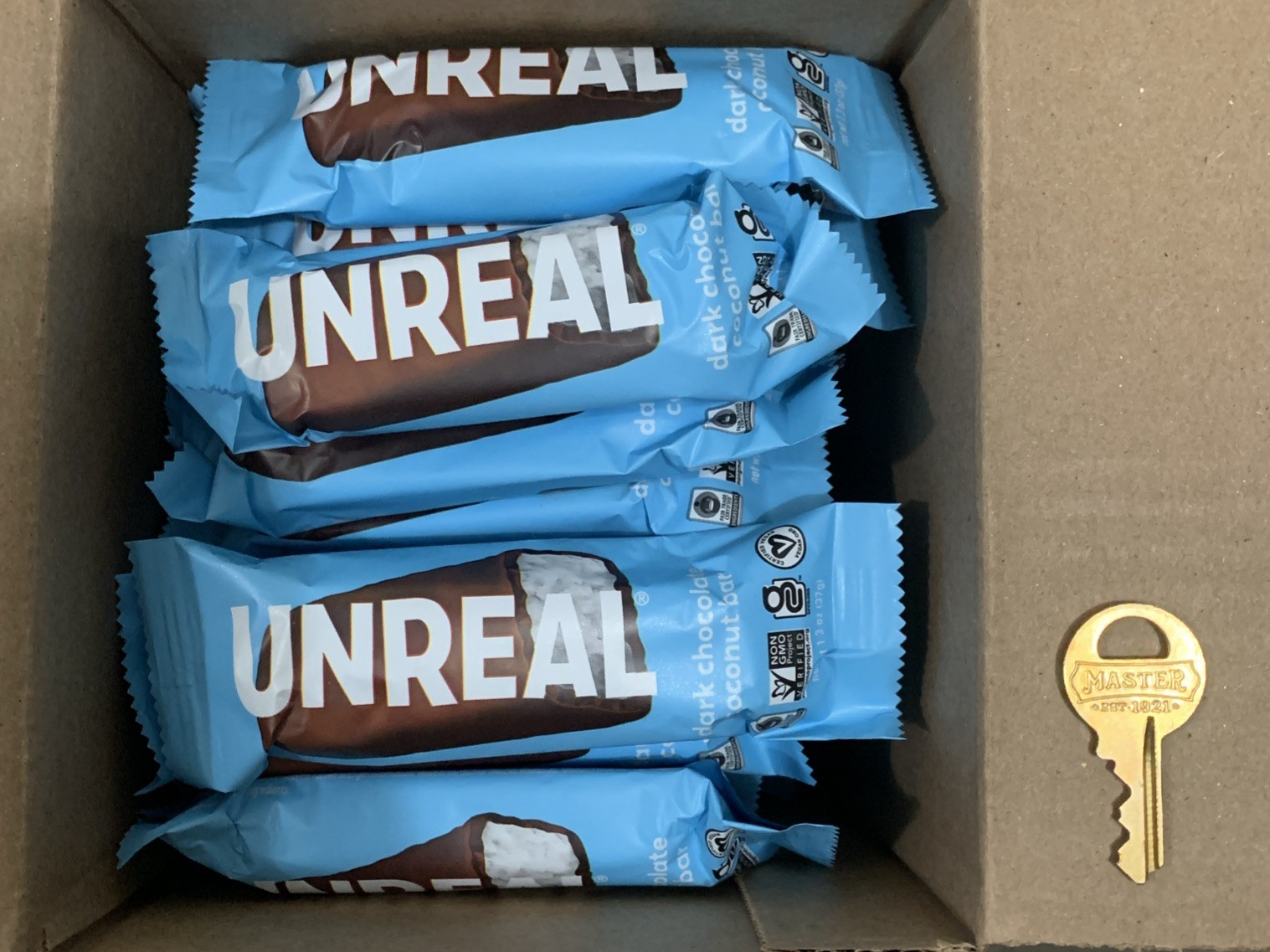 36 UNREAL Dark Chocolate Coconut Bars 1.3oz Candy BULK