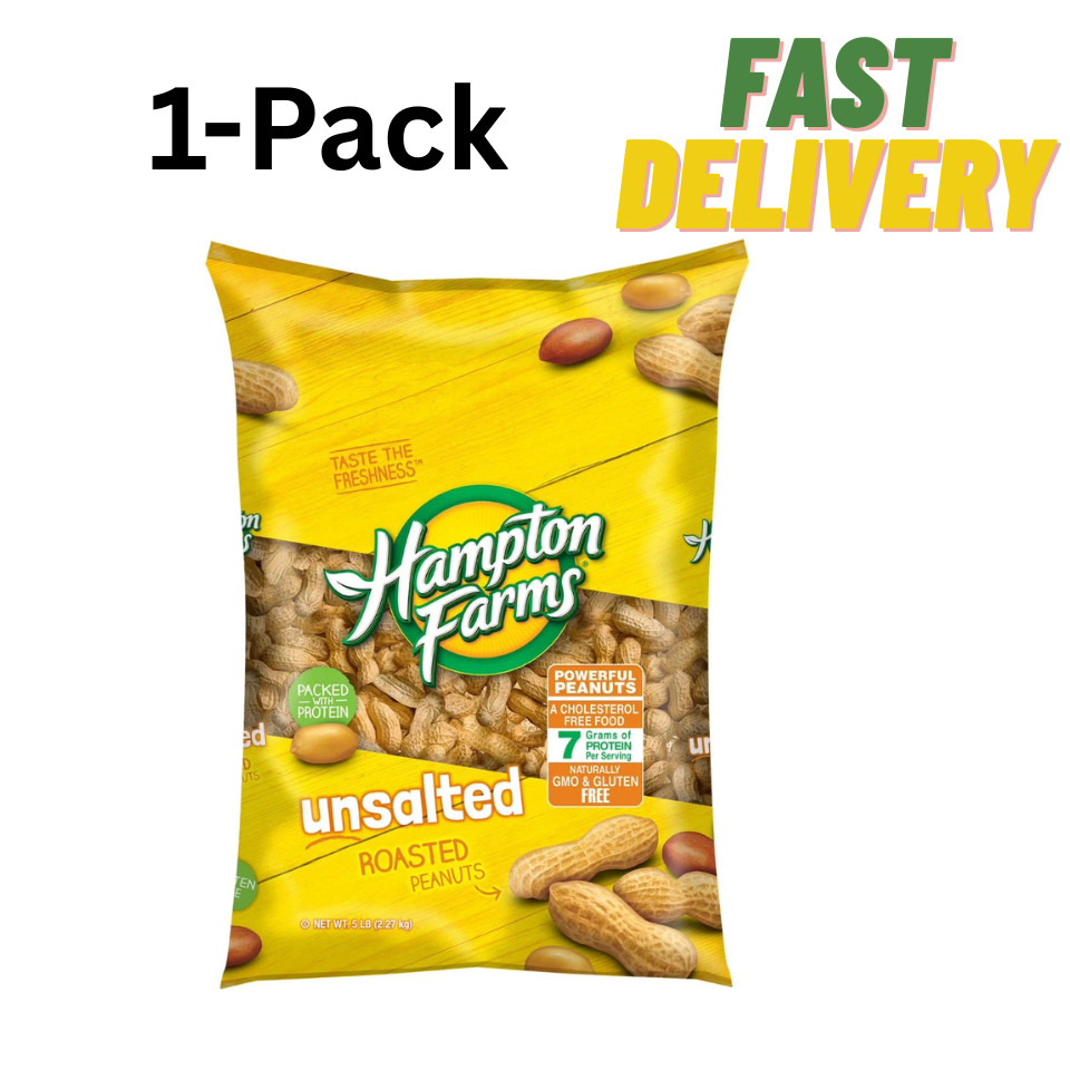 Hampton Farms Unsalted In-Shell Peanuts, 5 lbs. Multipack