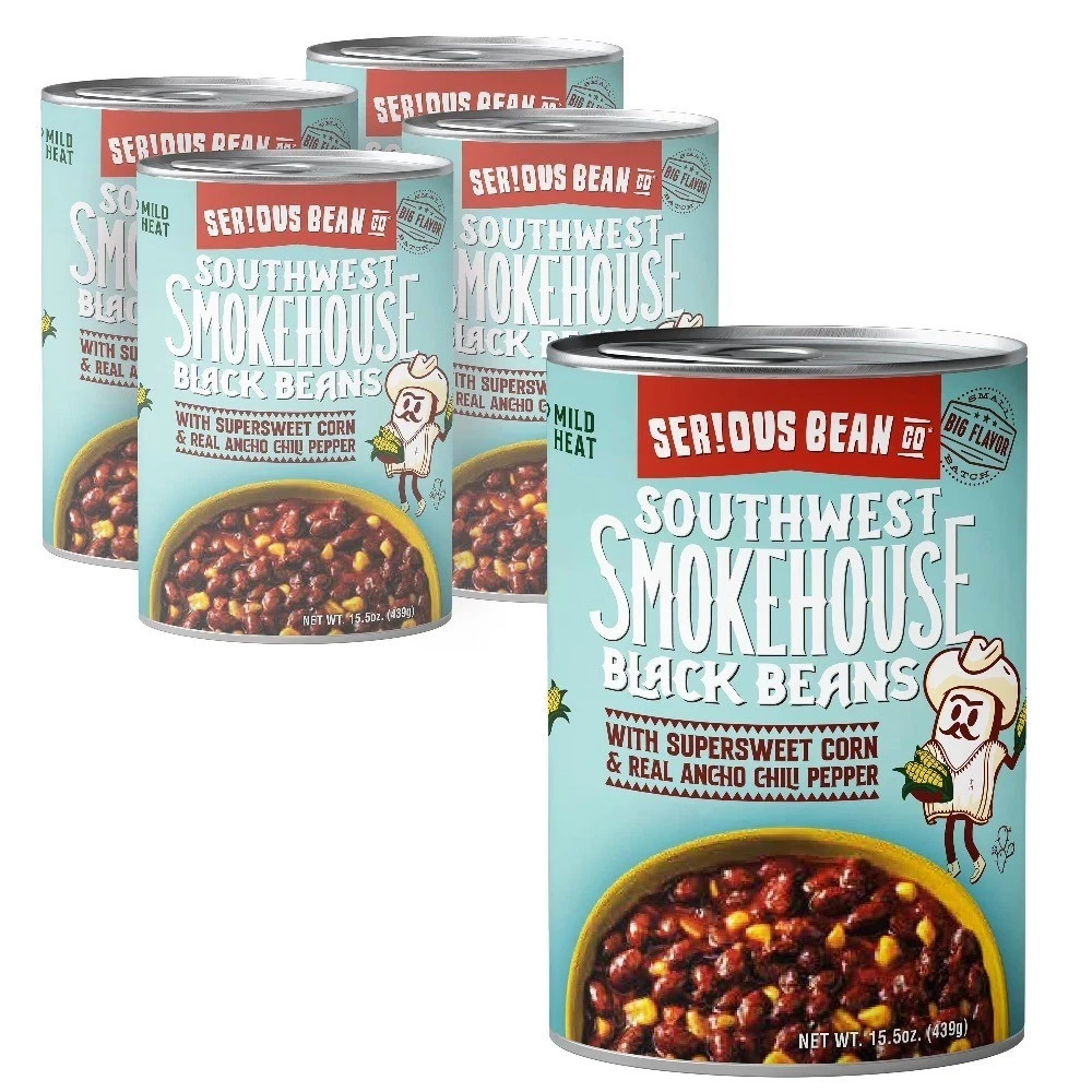 Black Beans in Seasoned Sauce 15.5 Oz Cans 4-Pack Pantry Staple