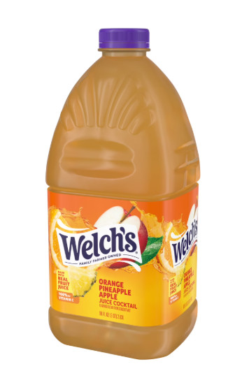 Welchs Orange Pineapple Apple Juice Cocktail 96 fl oz Bottle Large Family Size