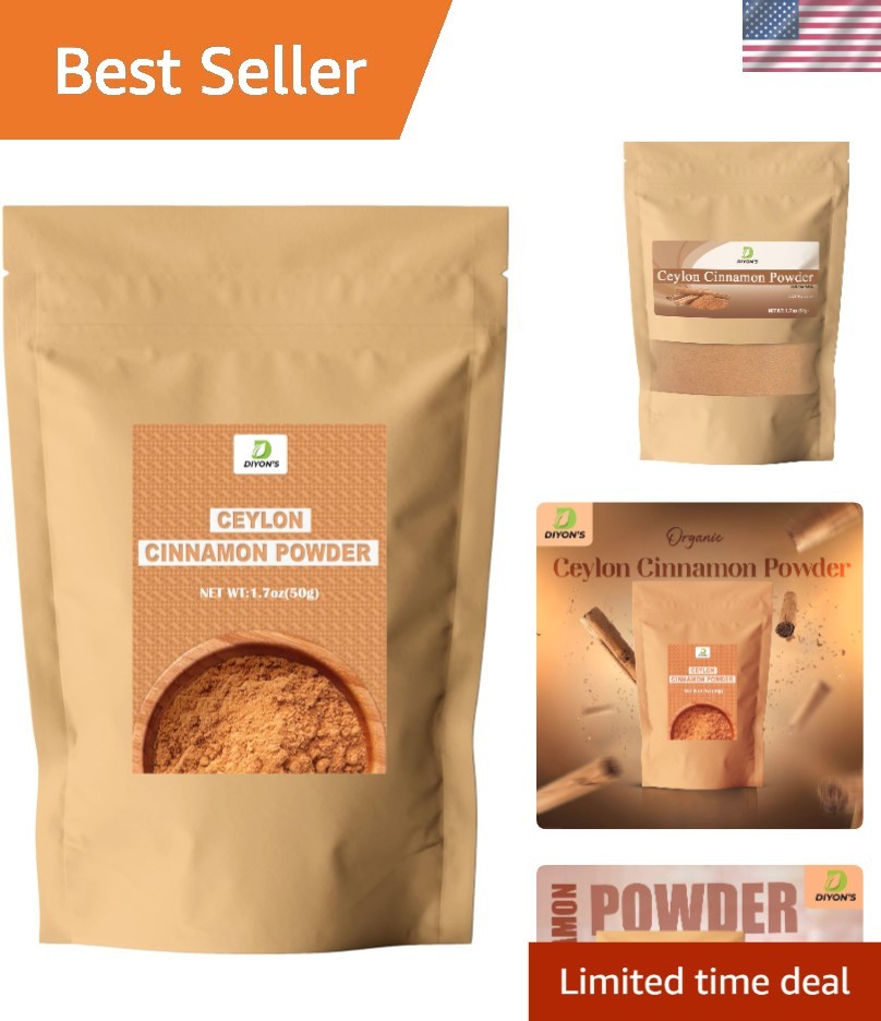 Ceylon Cinnamon Powder 1.7oz 50g grade 100% From Sri Lanka,Packed With resea…