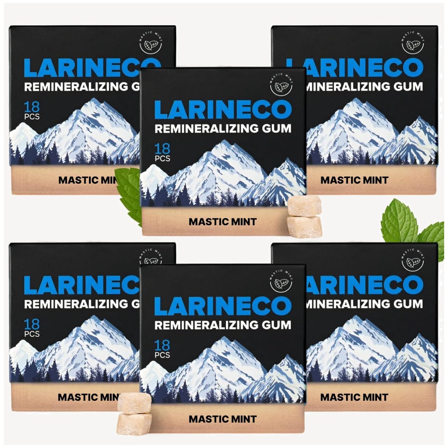 Eco-Friendly Xylitol Gum Pack, Mastic Mint