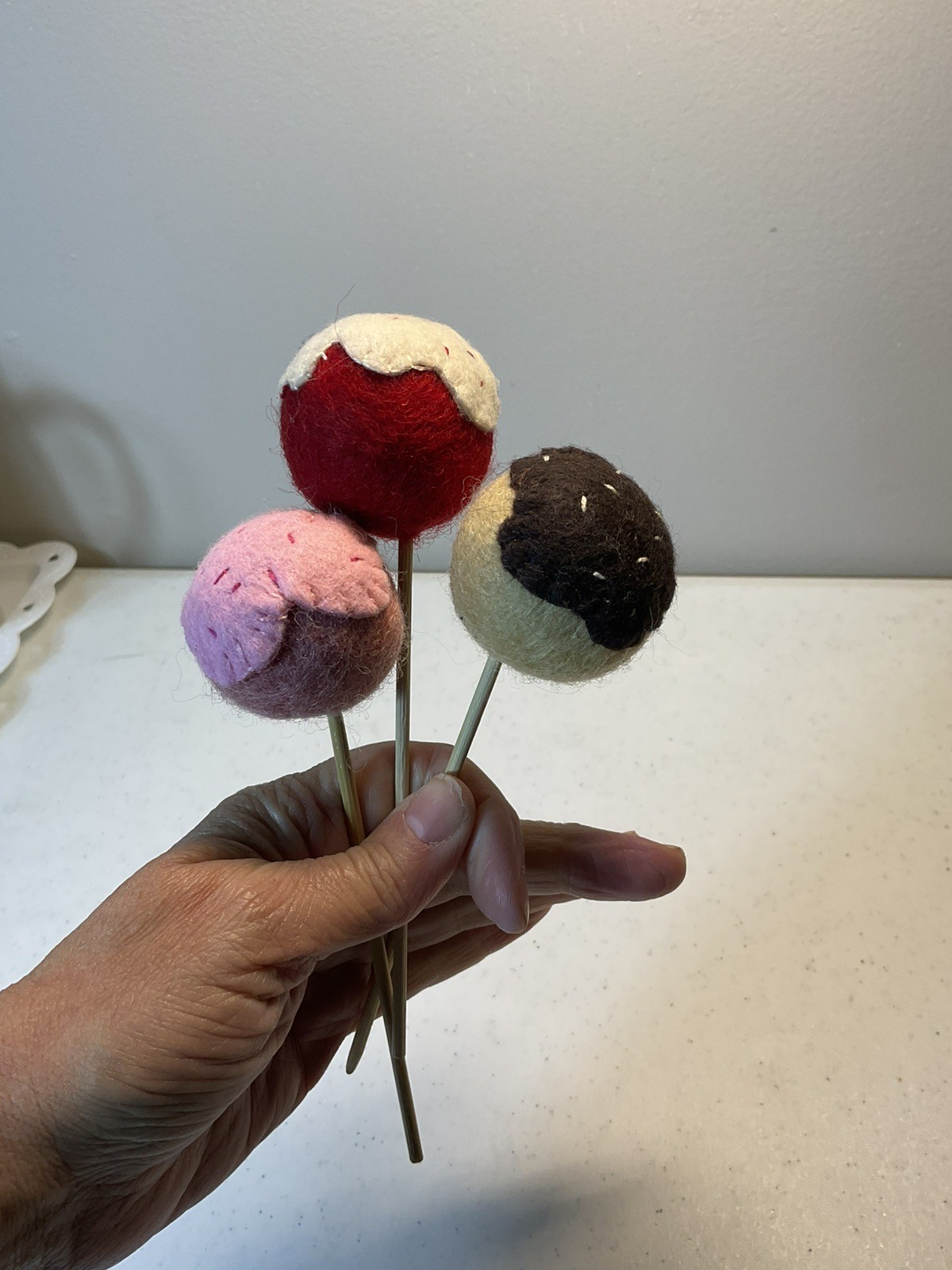 Play Food Felt Birthday Cakepops