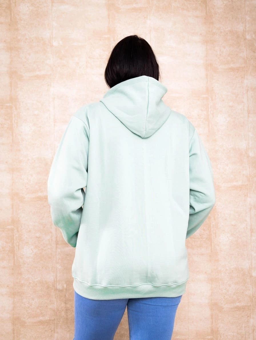 Polera Con Cierre Verde Cemento - Imagen 3