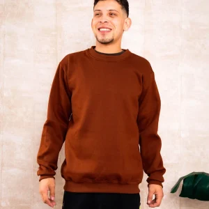 Polera Cuello Redondo Marrón