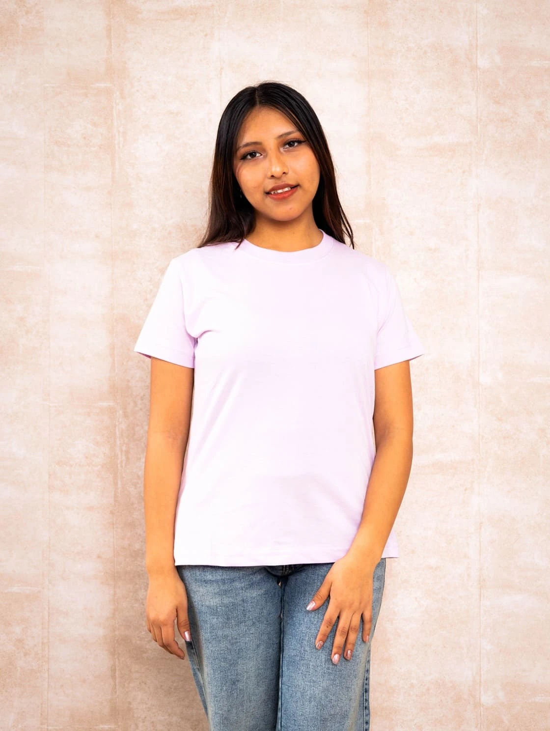 Polo Cuello Redondo Lila